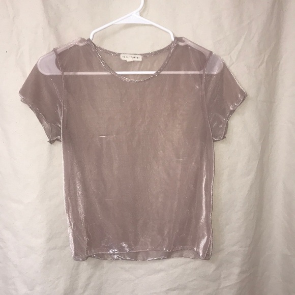 Sheer light pink top - Picture 1 of 3